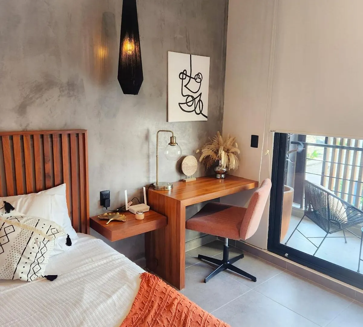 Boho Chic Studio Steps To 5Th Ave King Bed Wifi Rooftop Pool Playa del Carmen Appartement
