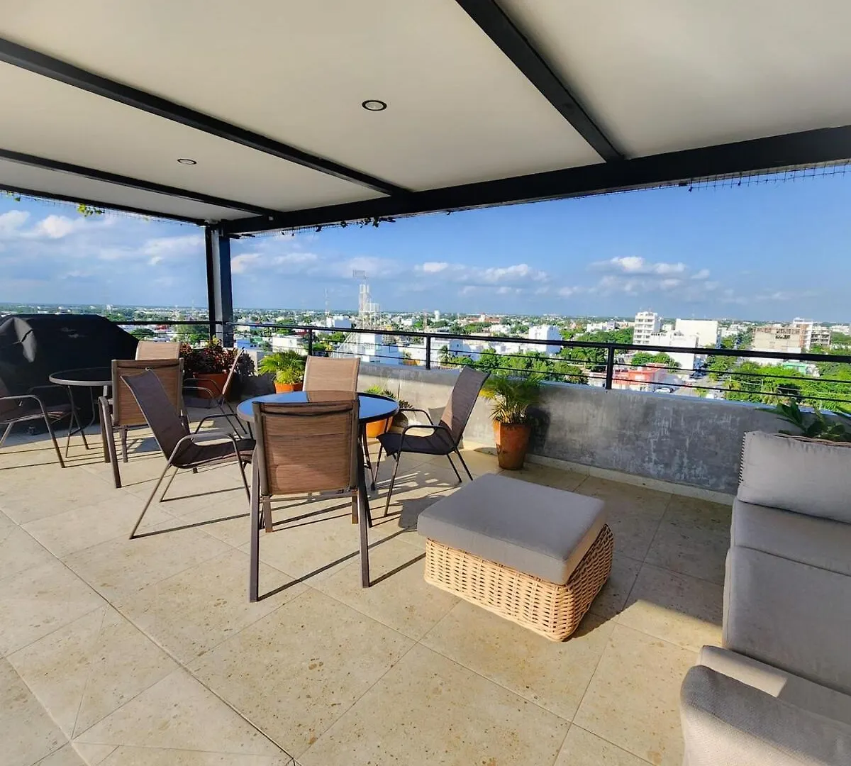 Boho Chic Studio Steps To 5Th Ave King Bed Wifi Rooftop Pool Playa del Carmen 0*,  Mexico