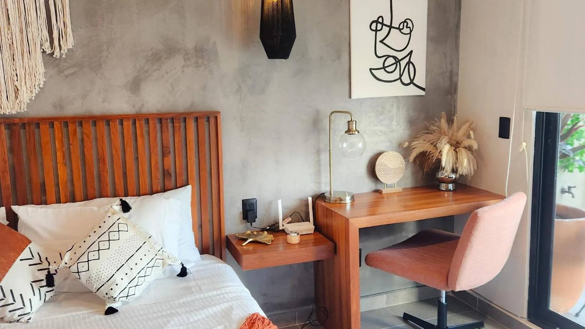 Boho Chic Studio Steps To 5Th Ave King Bed Wifi Rooftop Pool Playa del Carmen 0*,